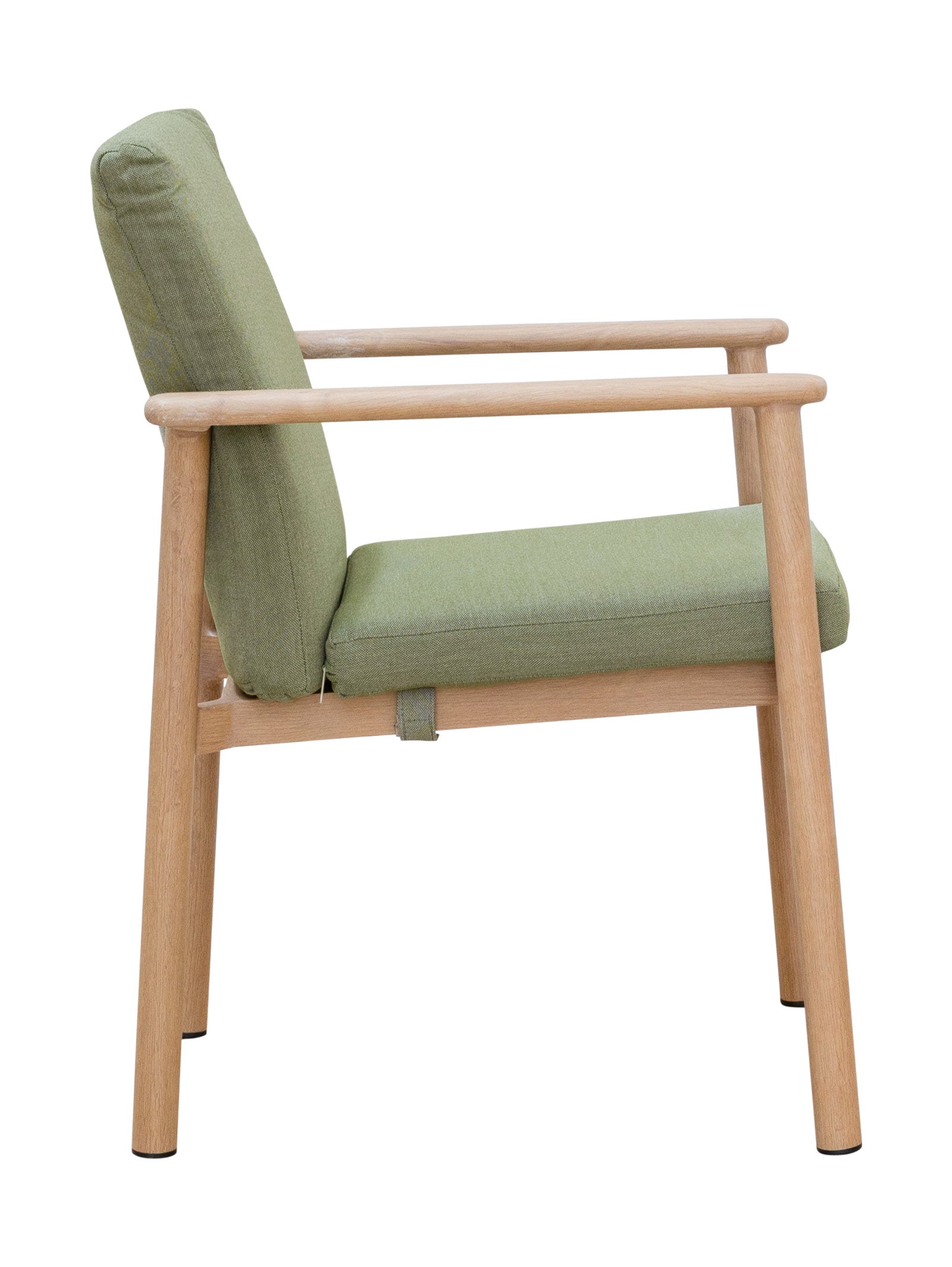 Chaise de salle à manger contemporaine en teck pour terrasse
