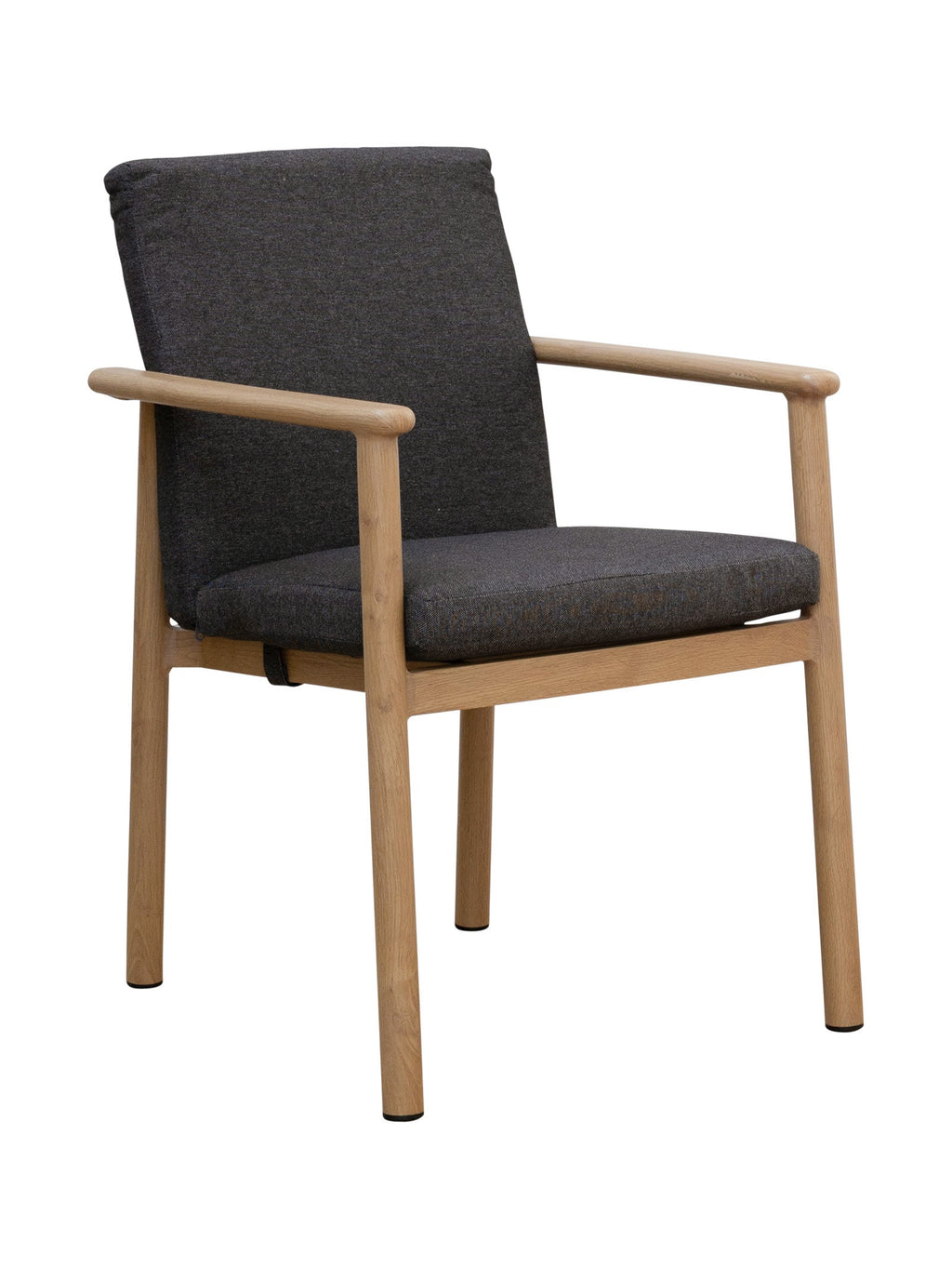 Chaise de salle à manger contemporaine en teck pour terrasse