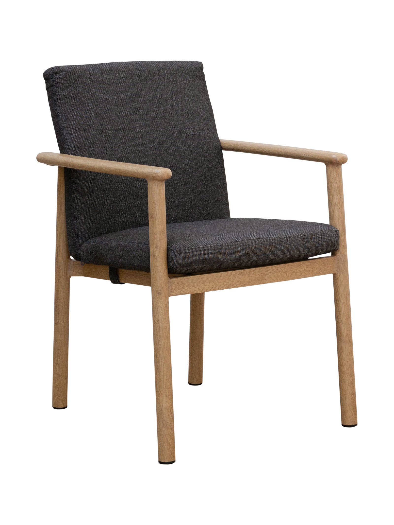 Chaise de salle à manger contemporaine en teck pour terrasse