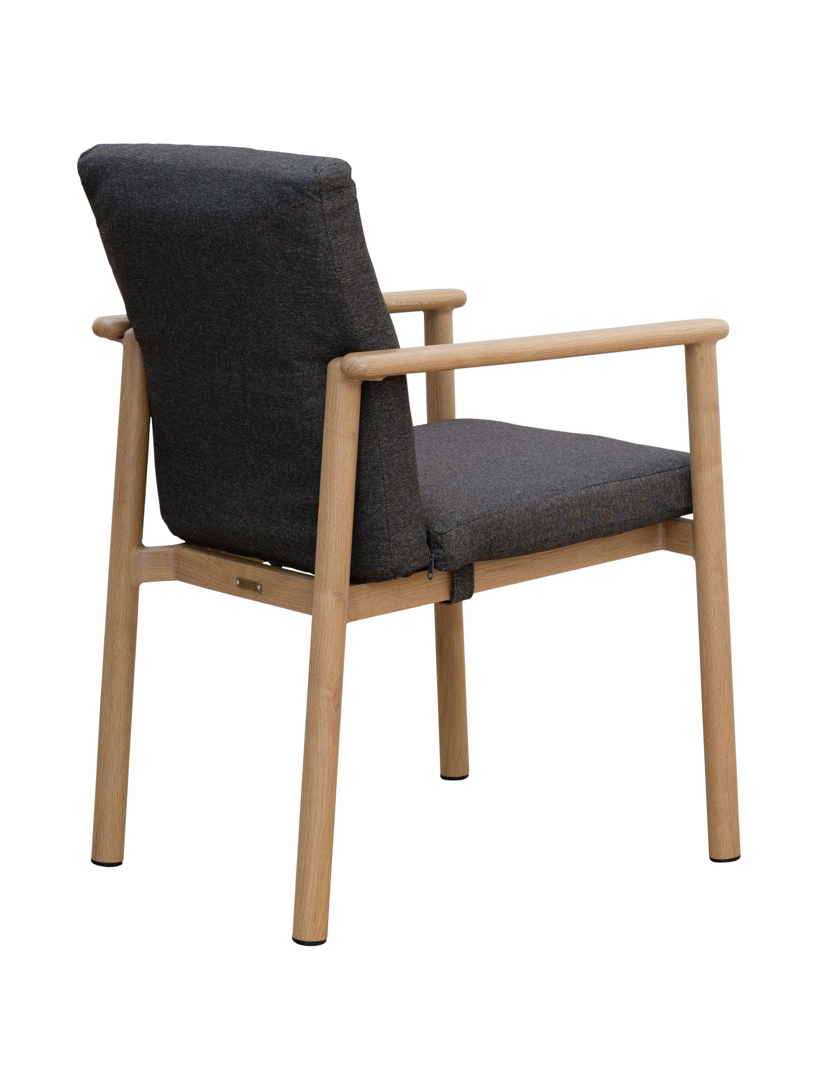 Chaise de salle à manger contemporaine en teck pour terrasse