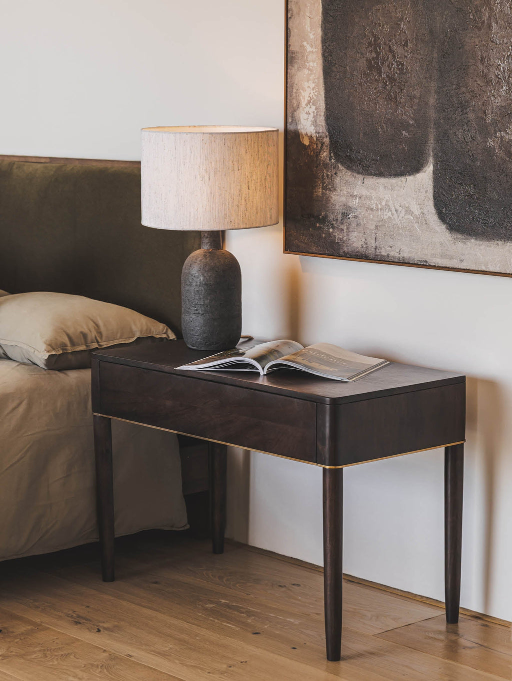 Table de chevet moderne en bois pour chambre à coucher