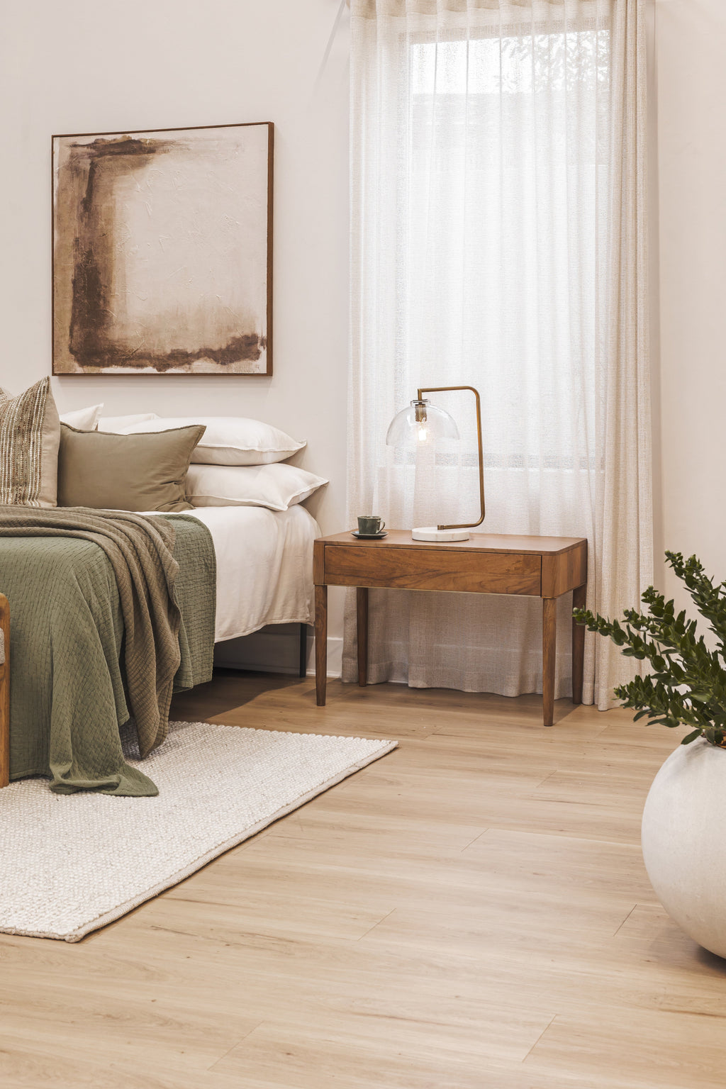 Table de chevet moderne en bois pour chambre à coucher