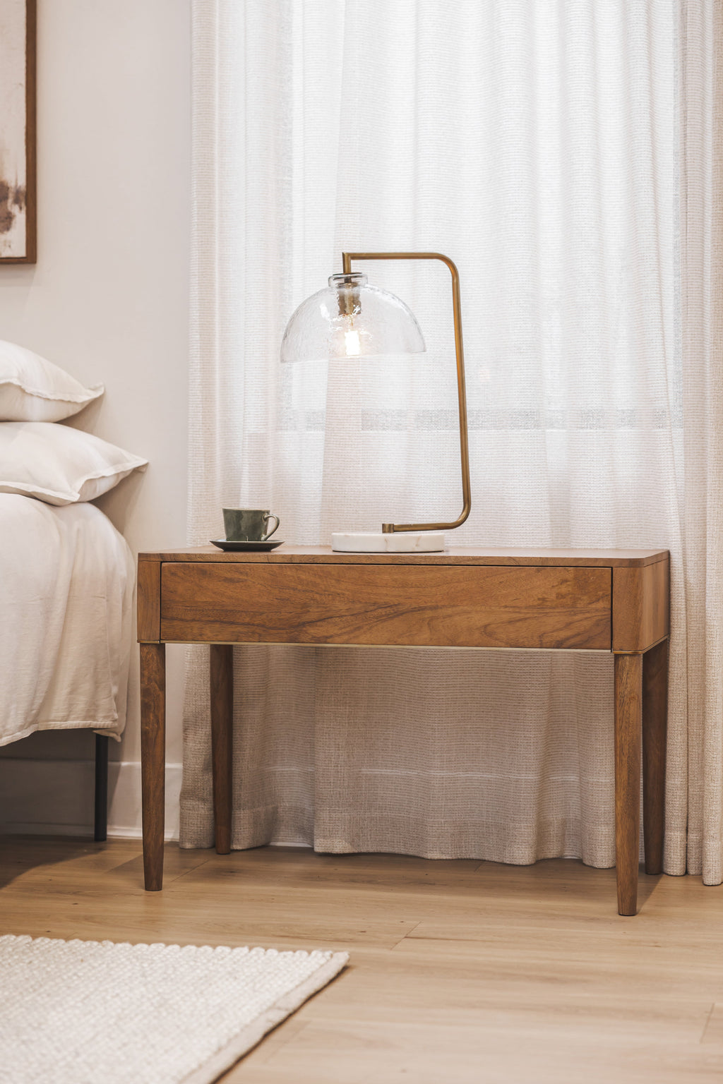Table de chevet moderne en bois pour chambre à coucher