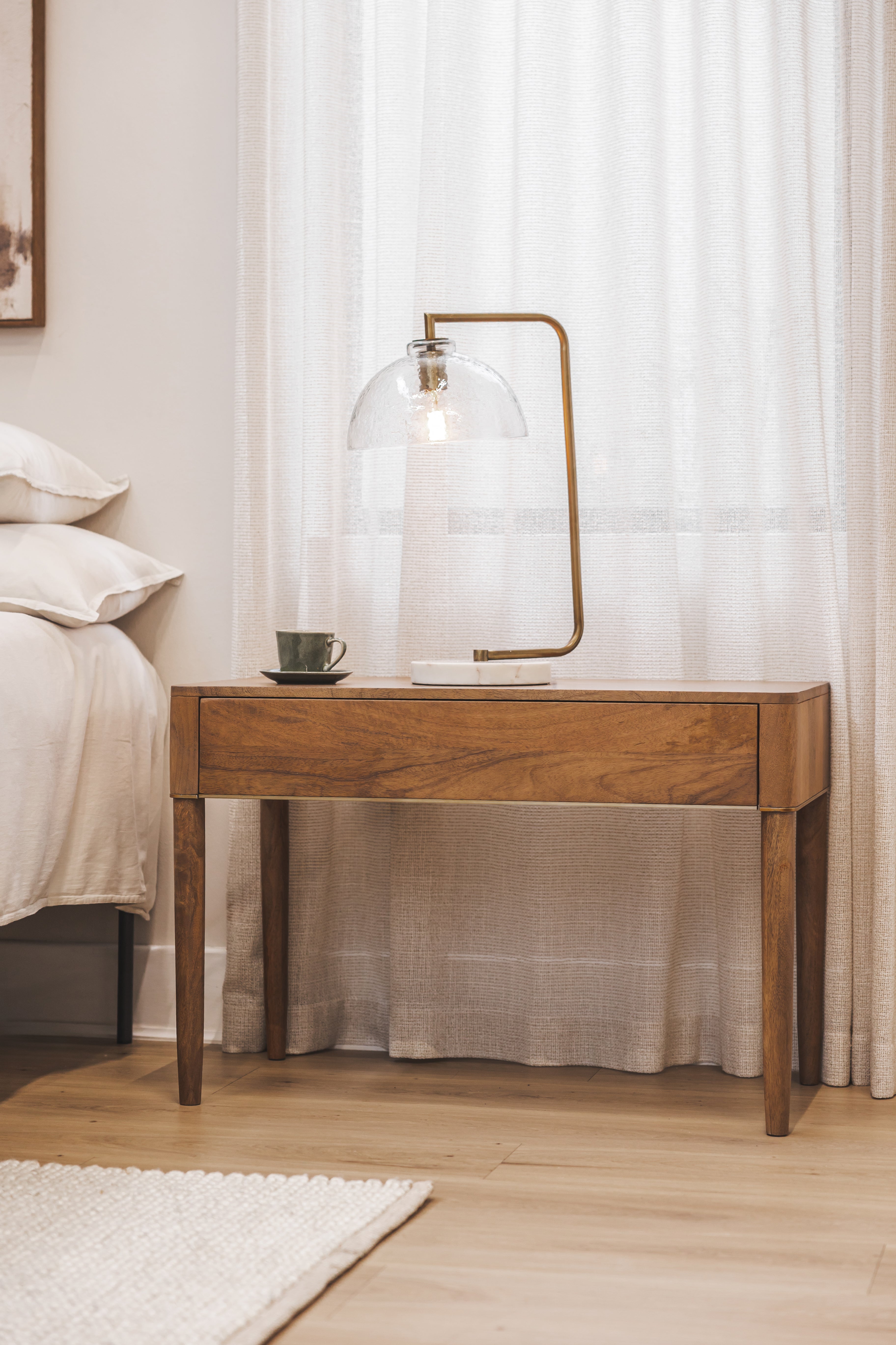 Table de chevet moderne en bois pour chambre à coucher