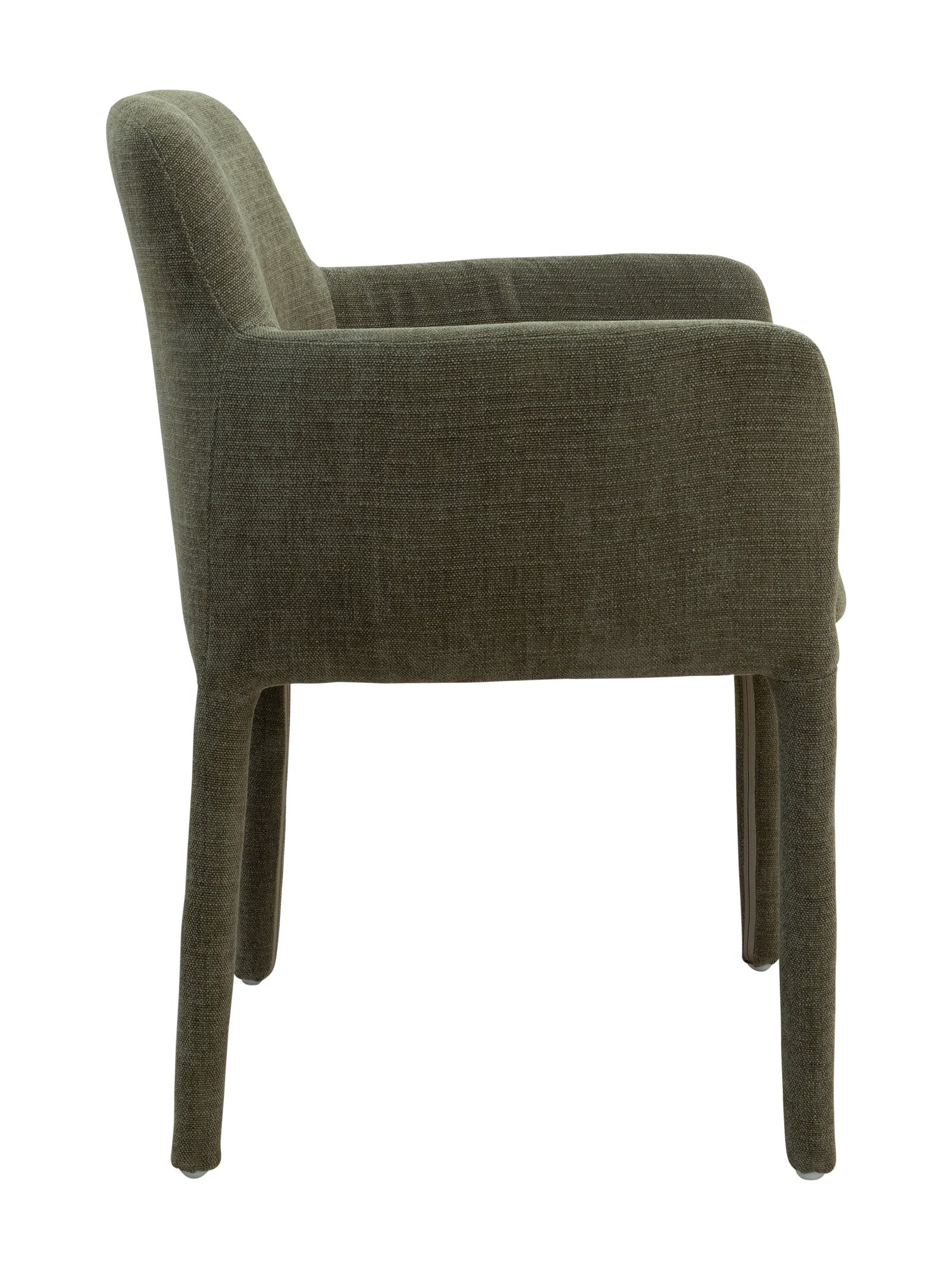 Chaise de salle à manger moderne en tissu