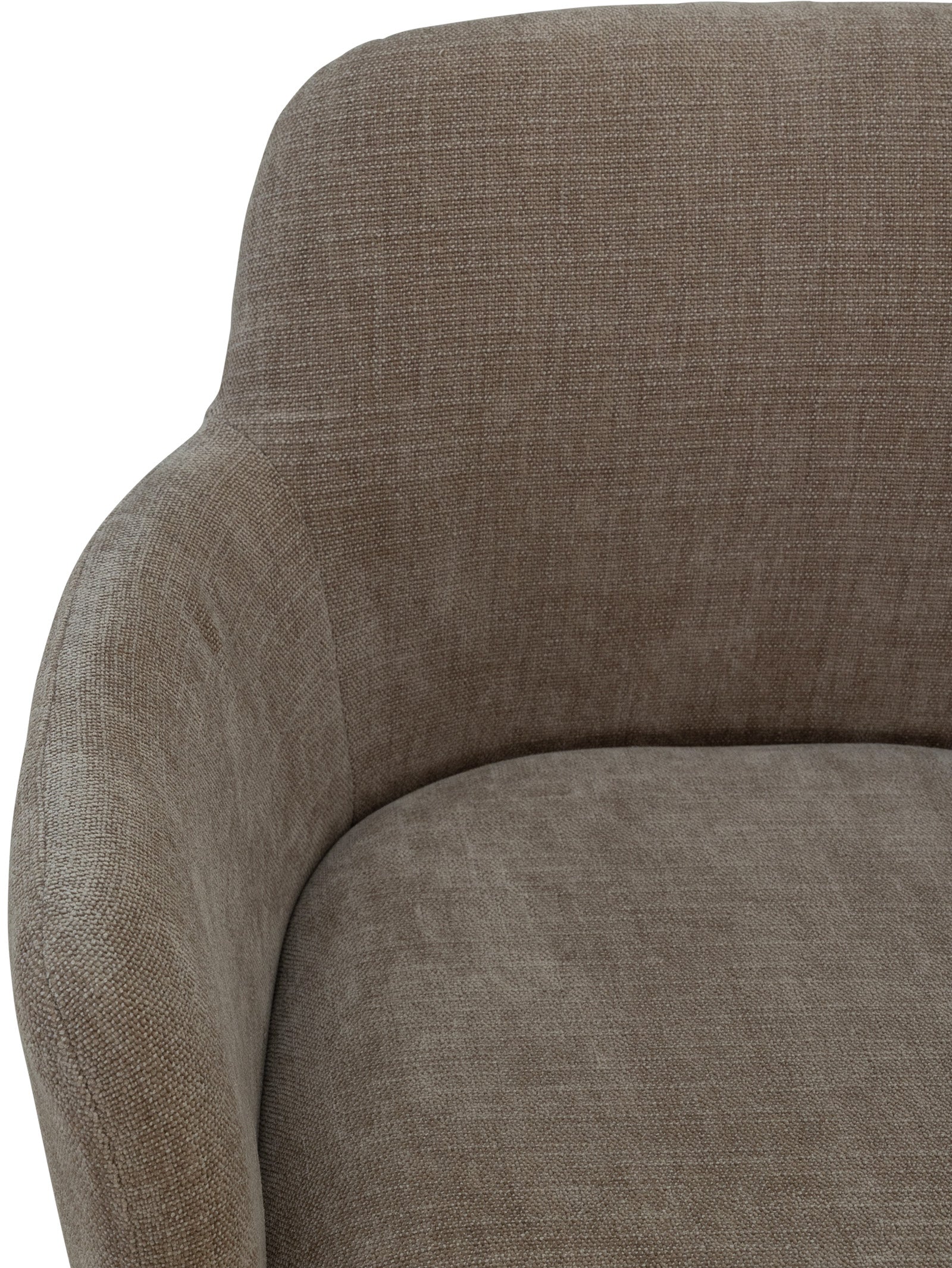 Chaise de salle à manger moderne en tissu