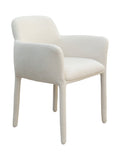 Chaise de salle à manger moderne en tissu