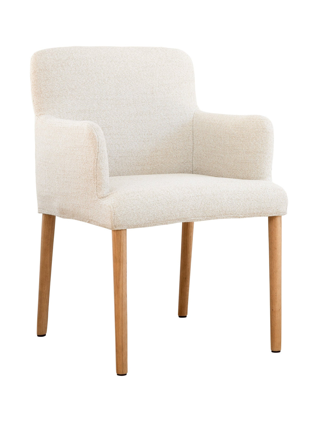 Chaise de salle à manger moderne en chêne massif