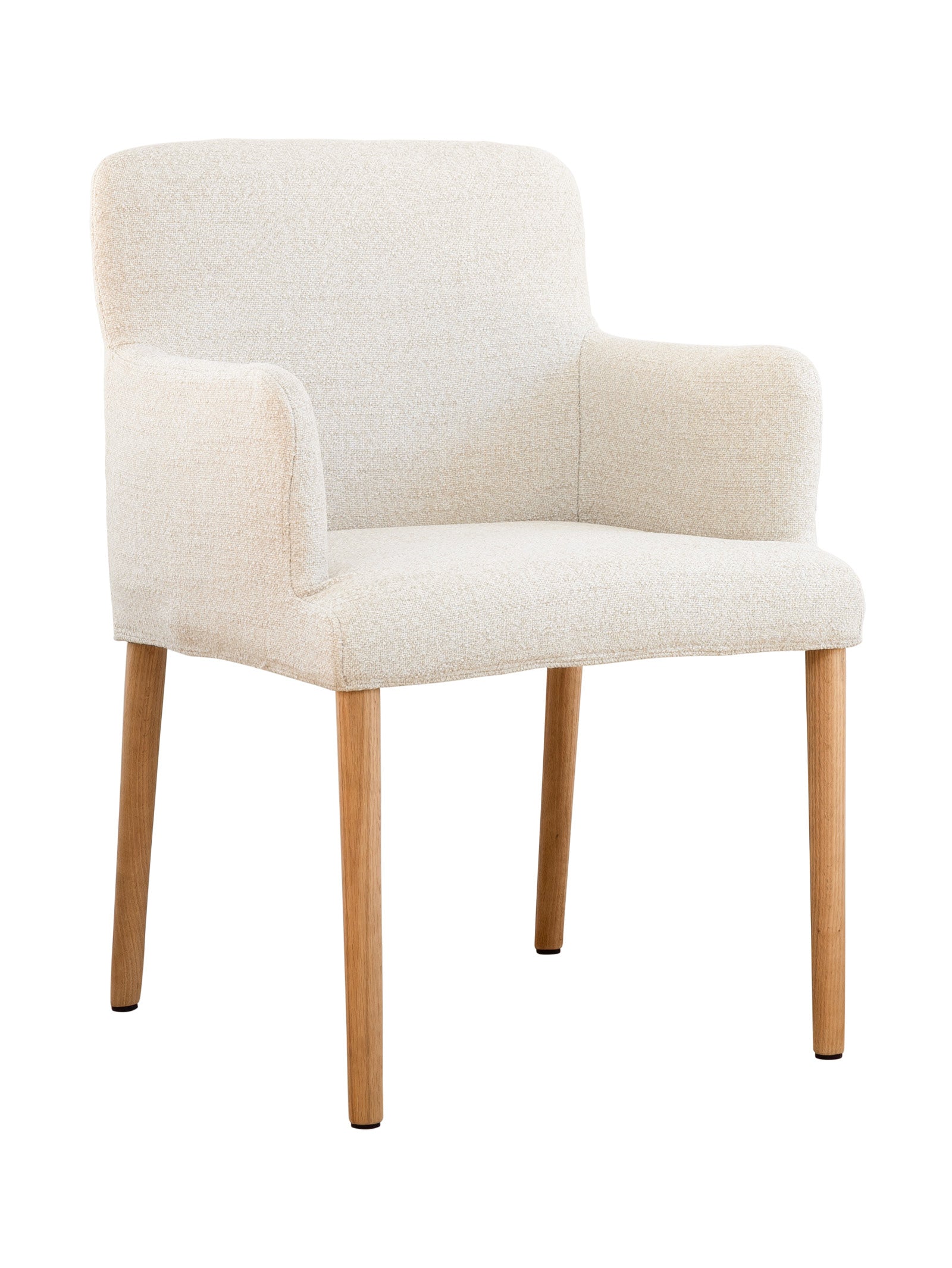 Chaise de salle à manger moderne en chêne massif