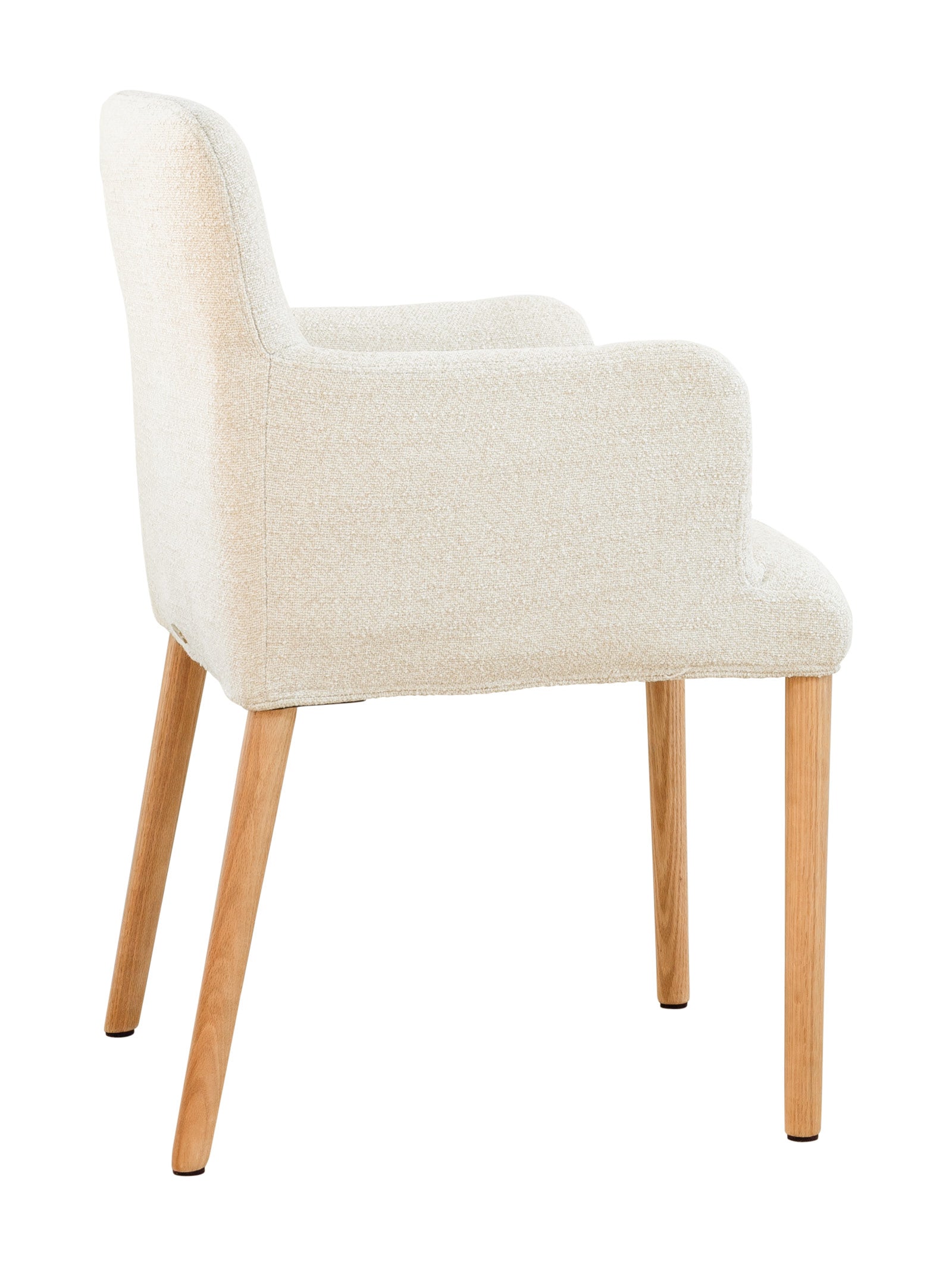 Chaise de salle à manger moderne en chêne massif