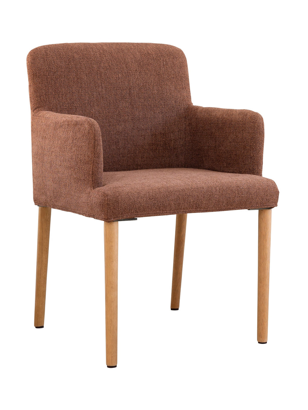Chaise de salle à manger moderne en chêne massif