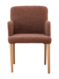 Chaise de salle à manger moderne en chêne massif