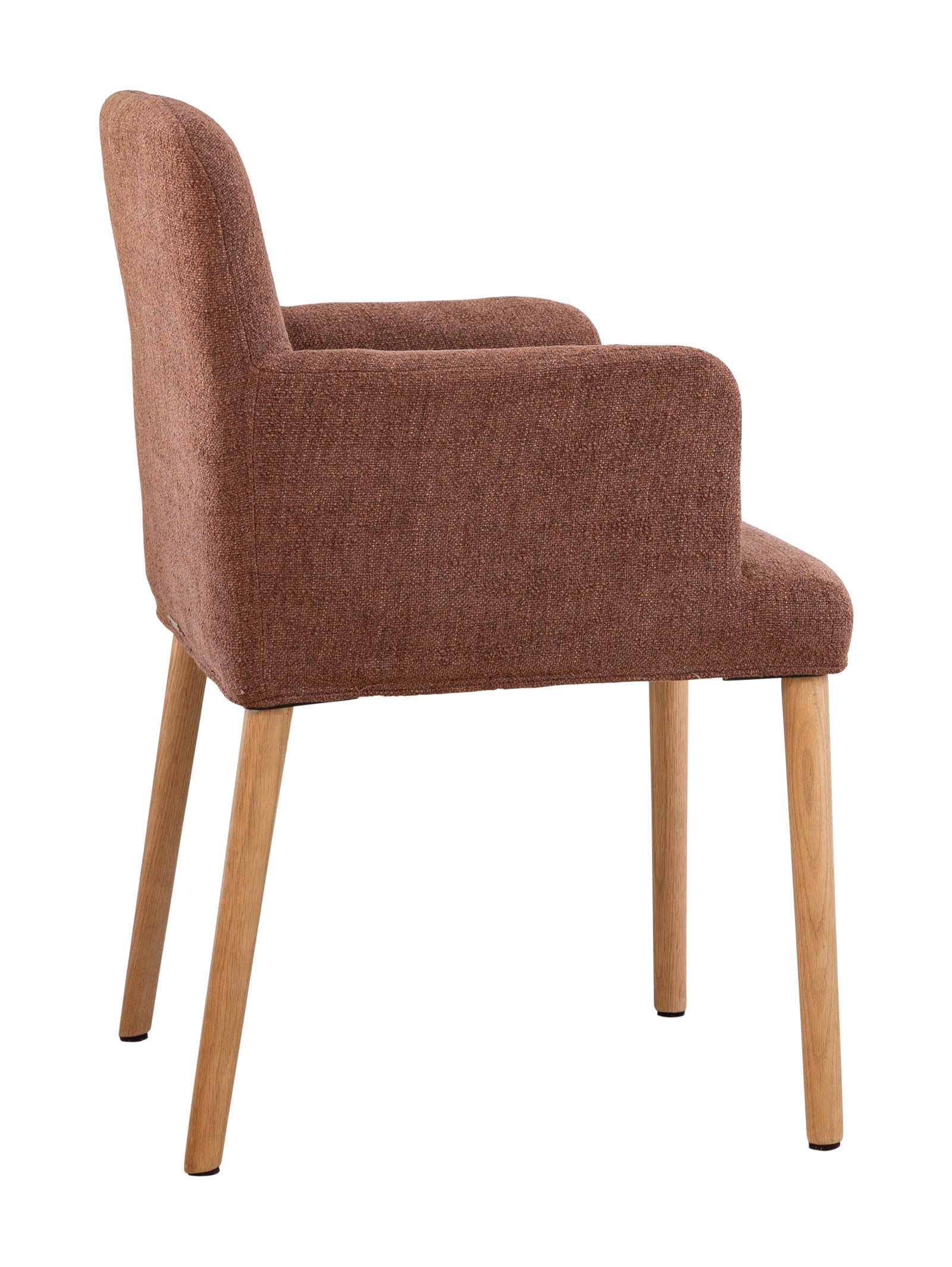 Chaise de salle à manger moderne en chêne massif