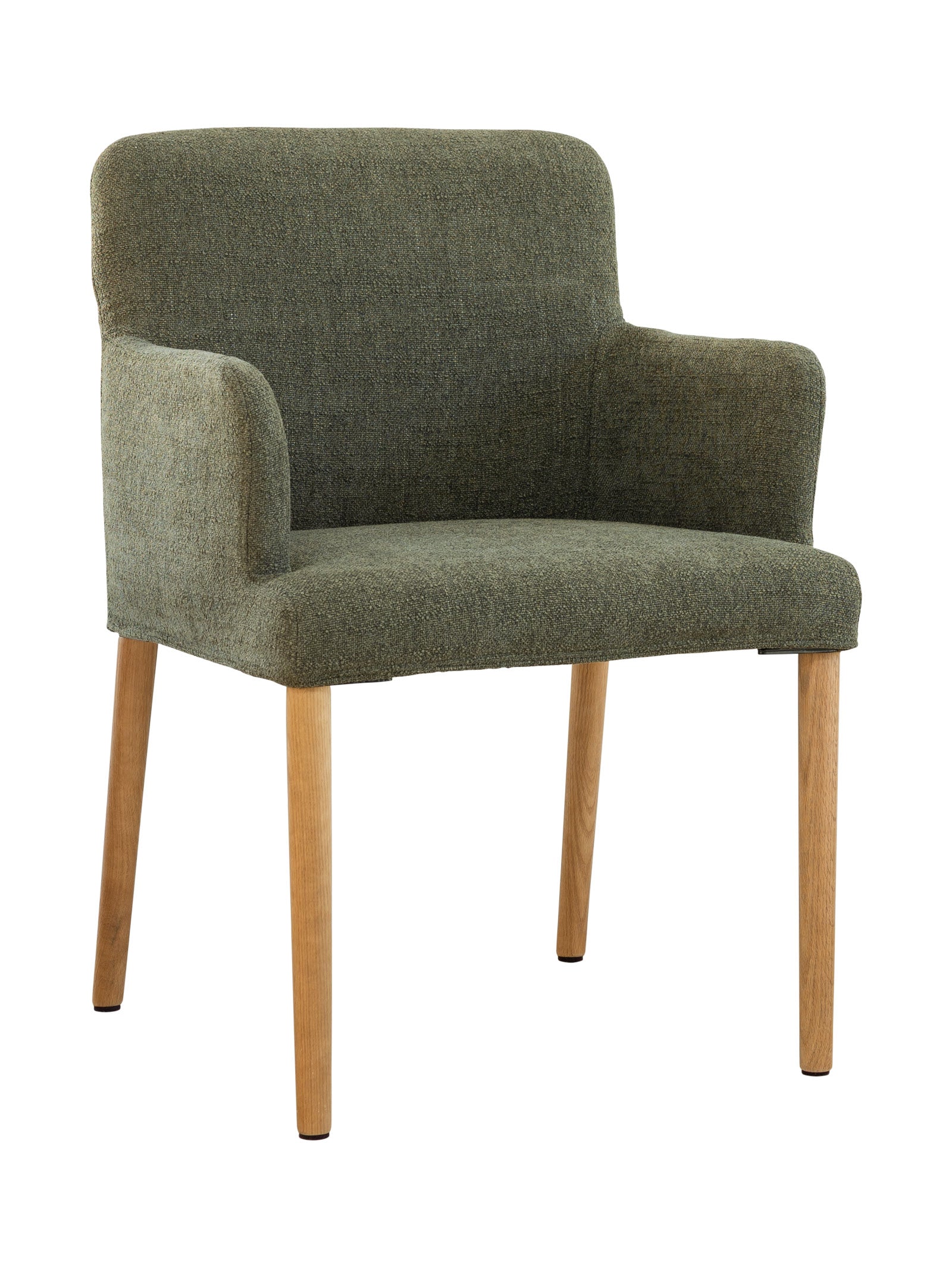Chaise de salle à manger moderne en chêne massif