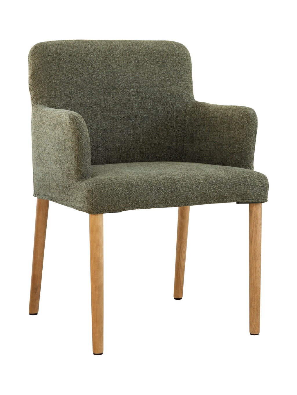 Chaise de salle à manger moderne en chêne massif