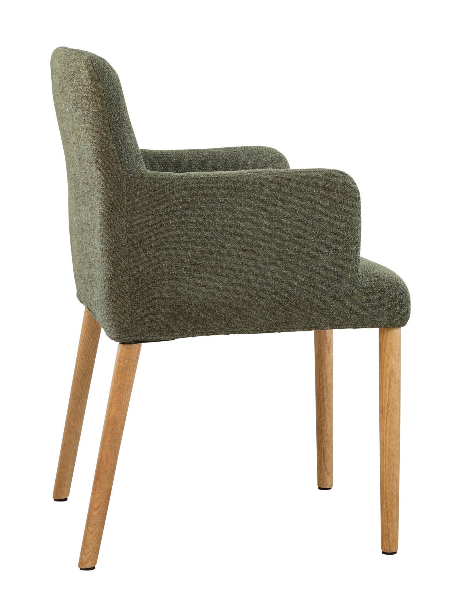 Chaise de salle à manger moderne en chêne massif
