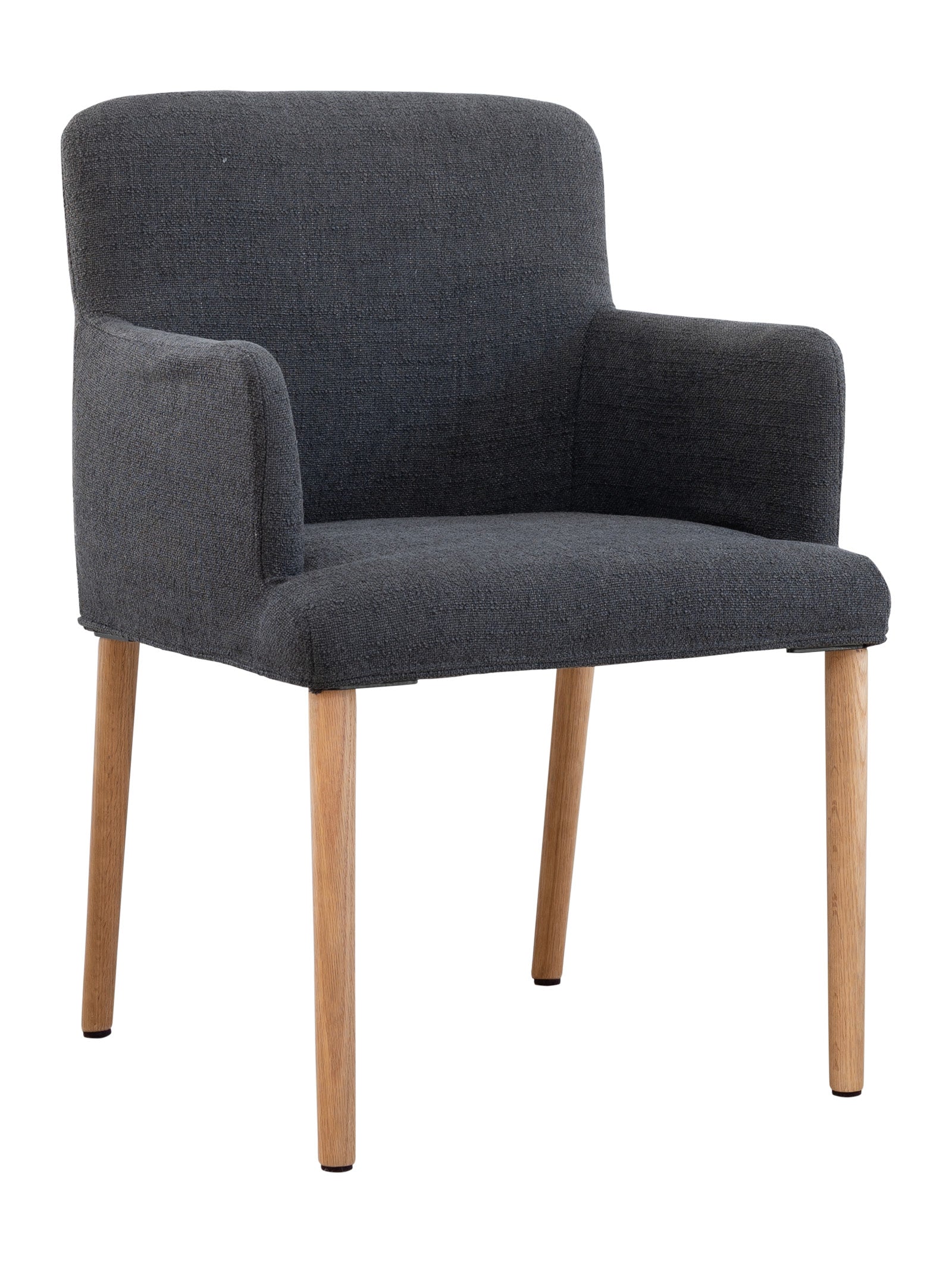 Chaise de salle à manger moderne en chêne massif