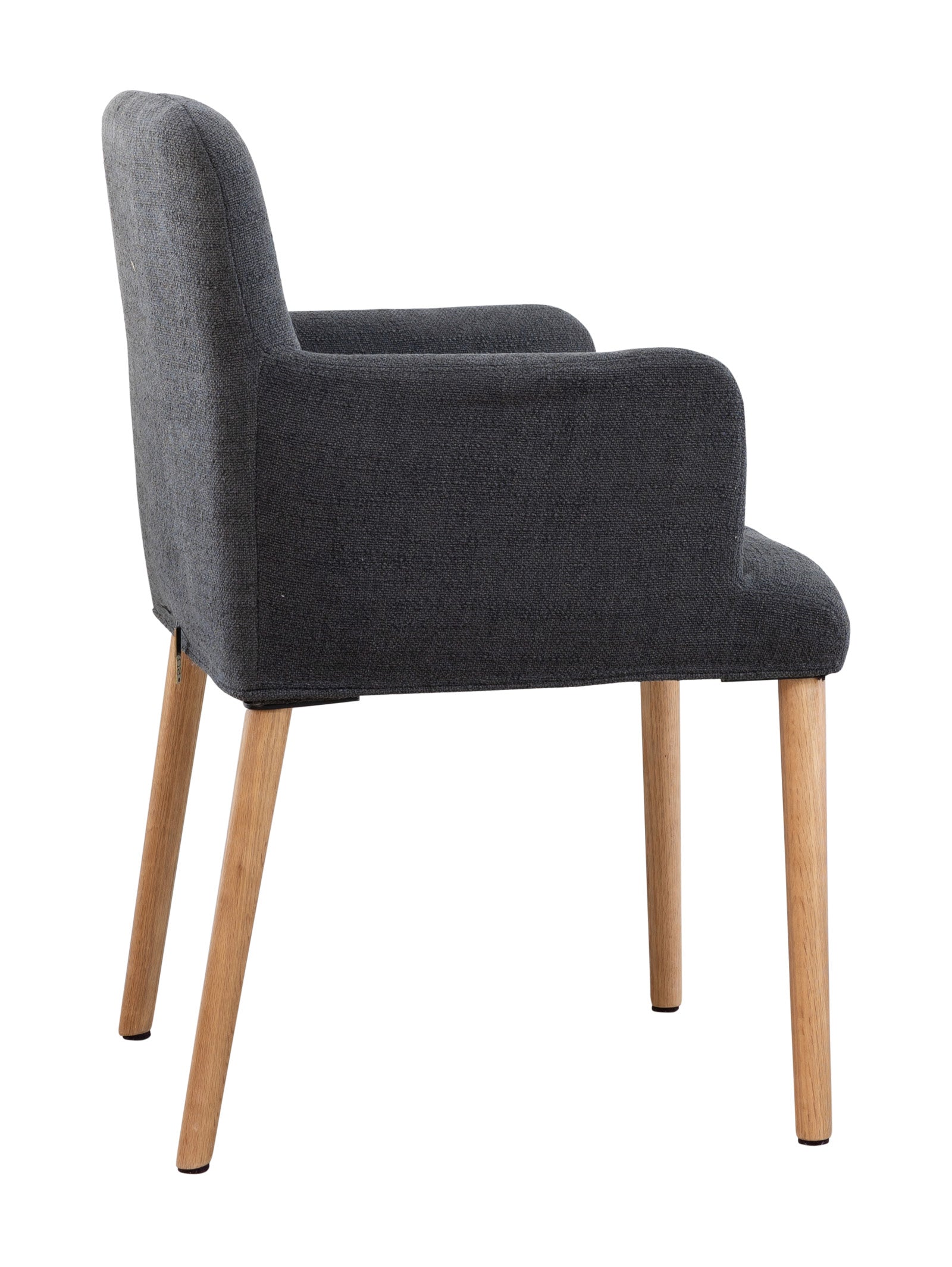 Chaise de salle à manger moderne en chêne massif