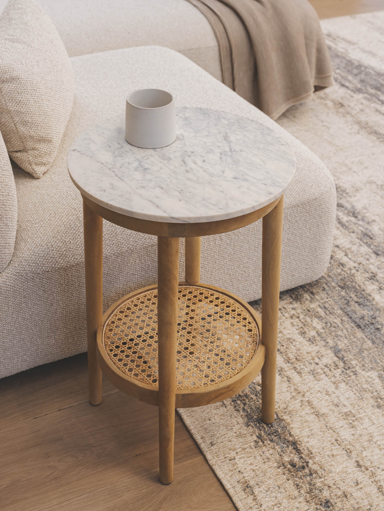 Table d'appoint en marbre pour salon