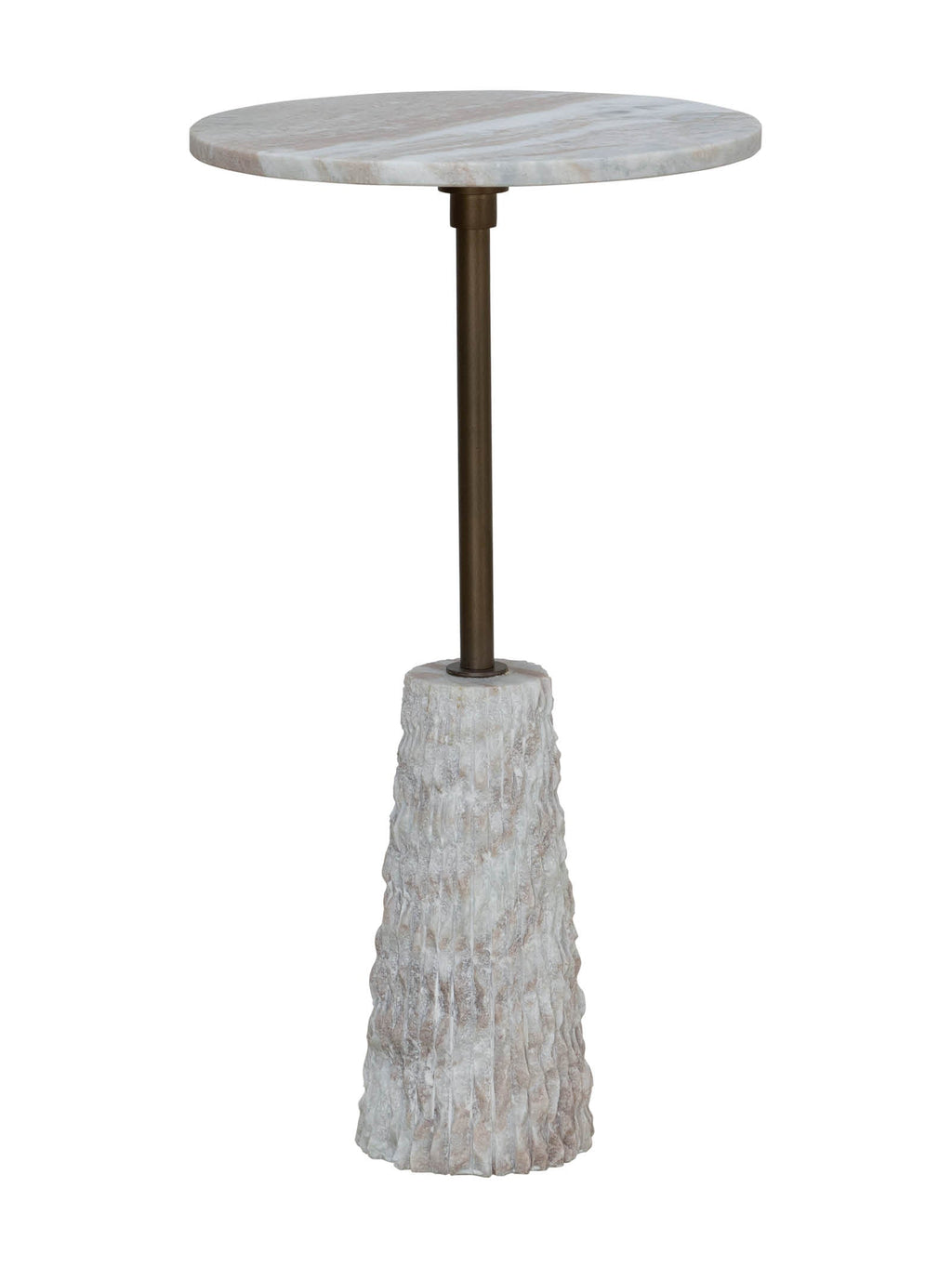 Table d'appoint en marbre pour patio