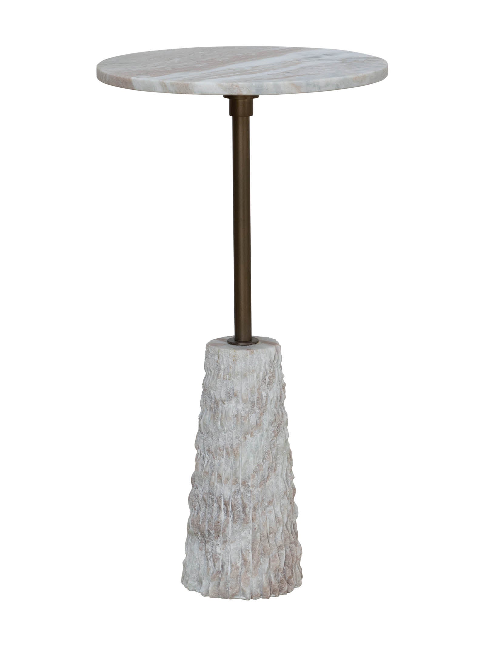 Table d'appoint en marbre pour patio