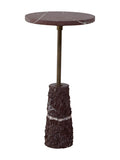 Table d'appoint en marbre pour patio