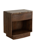 Table de chevet moderne en marbre pour chambre à coucher