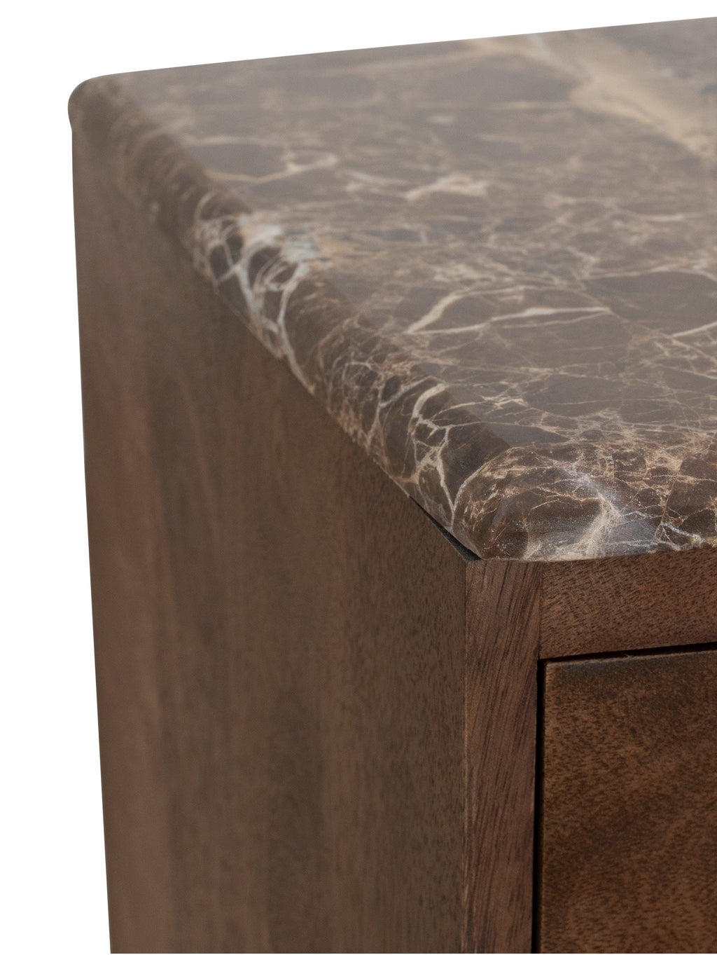 Table de chevet moderne en marbre pour chambre à coucher