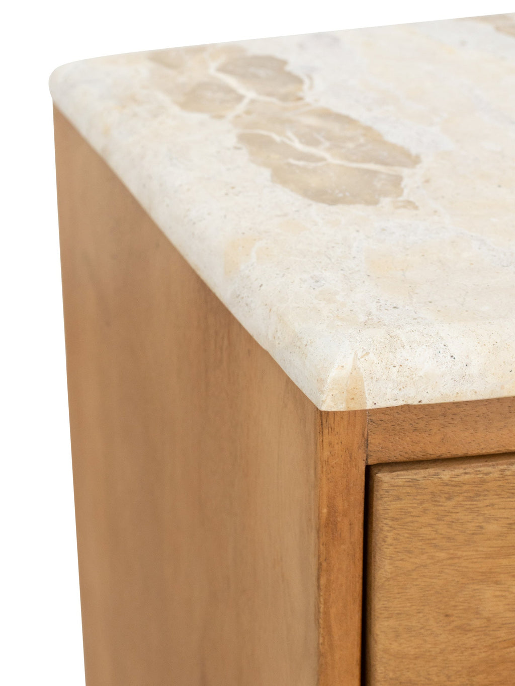 Table de chevet moderne en marbre pour chambre à coucher