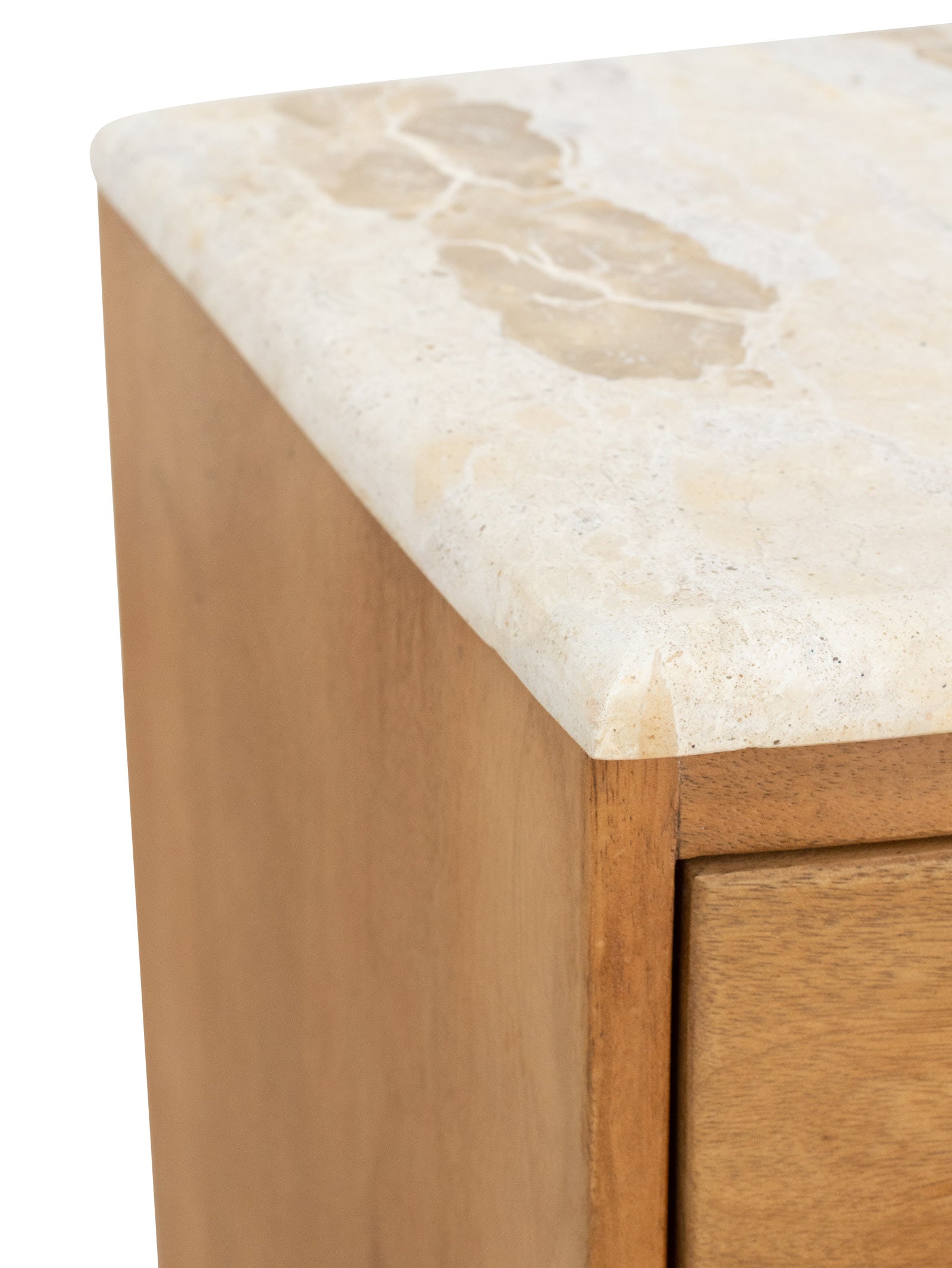 Table de chevet moderne en marbre pour chambre à coucher