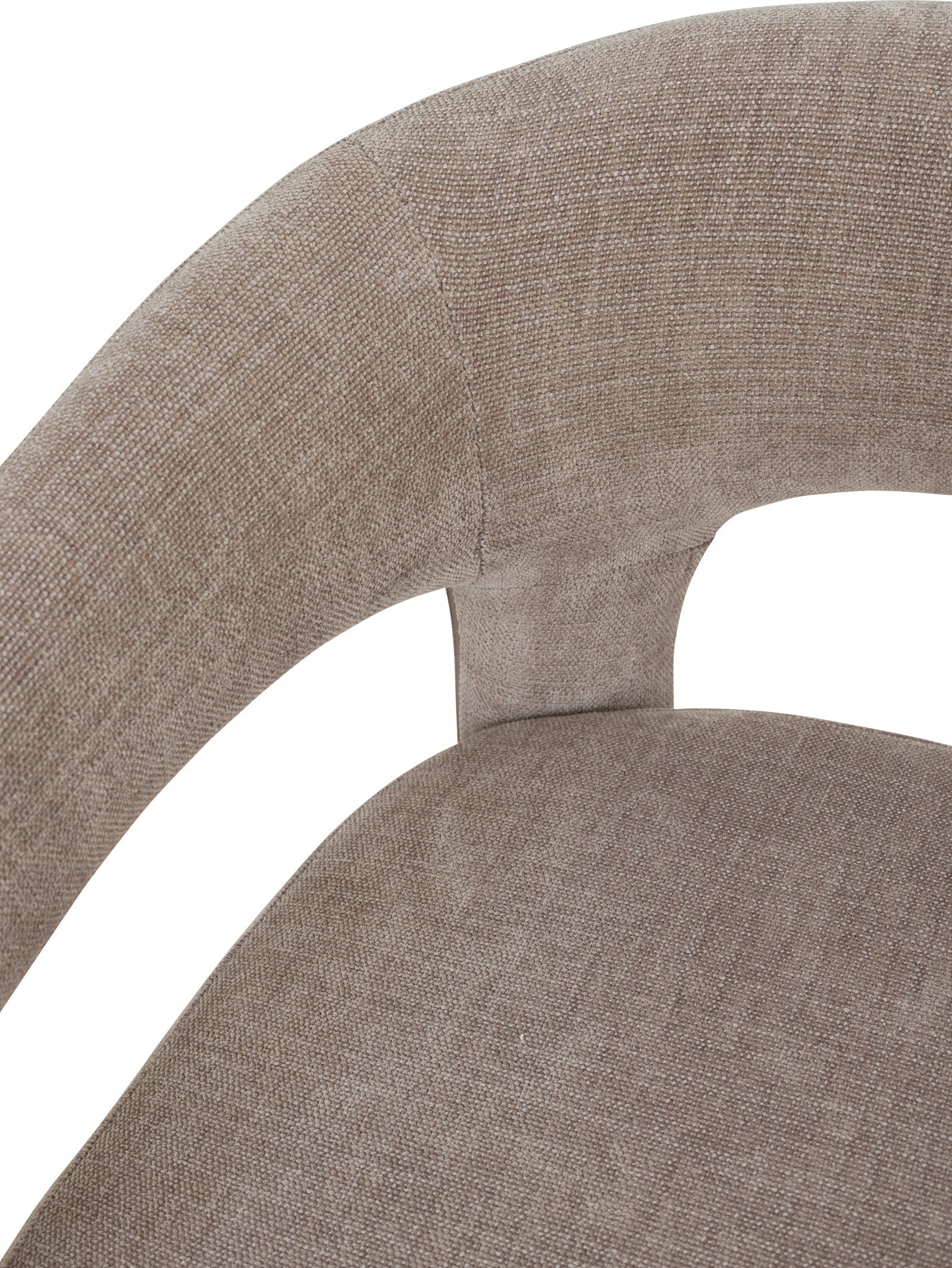 Chaise de salle à manger moderne en tissu