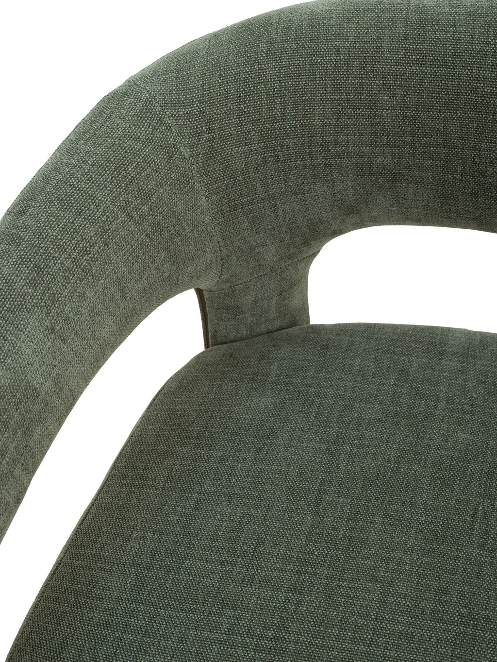 Chaise de salle à manger moderne en tissu