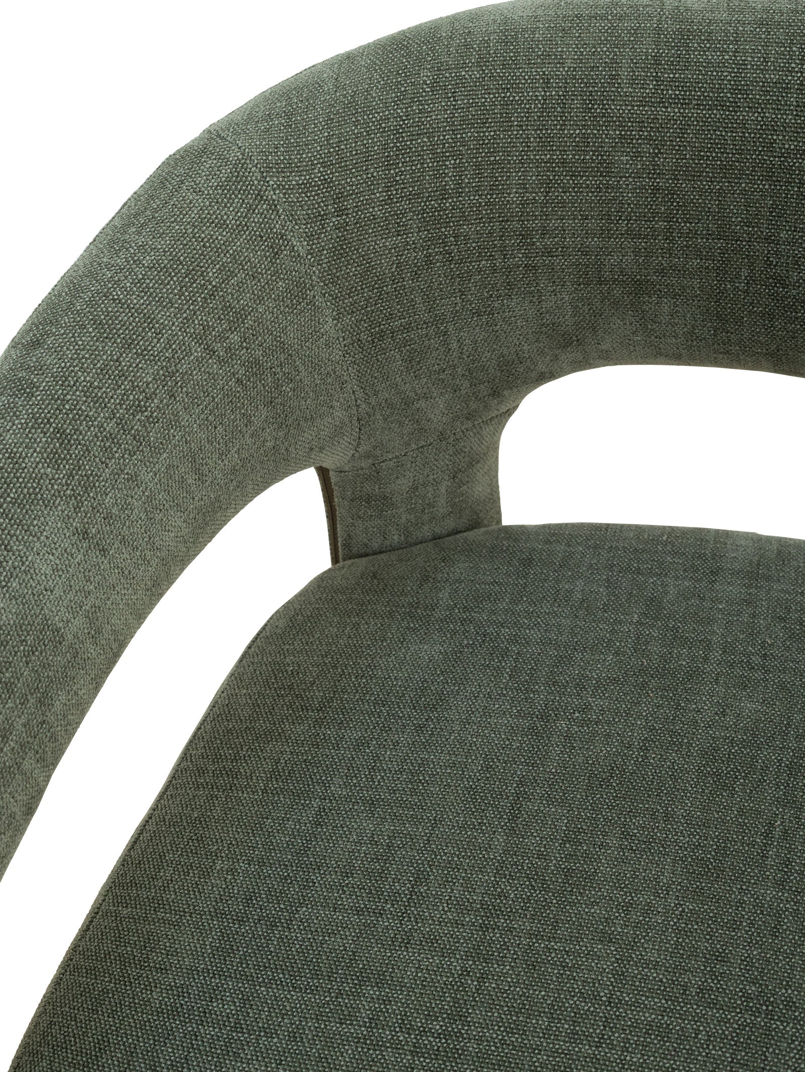 Chaise de salle à manger moderne en tissu