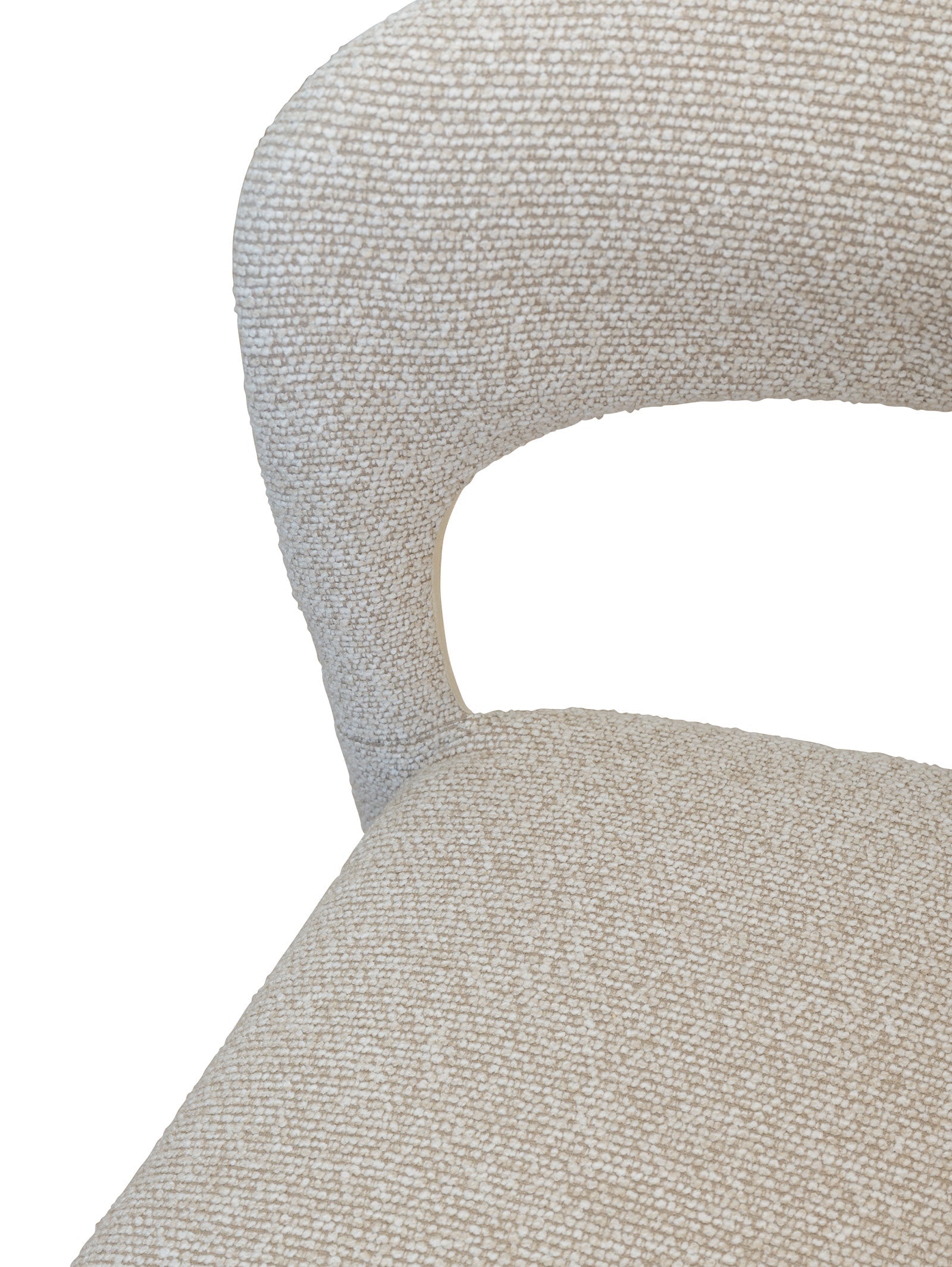 Chaise de salle à manger en tissu moderne