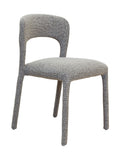 Chaise de salle à manger moderne en tissu