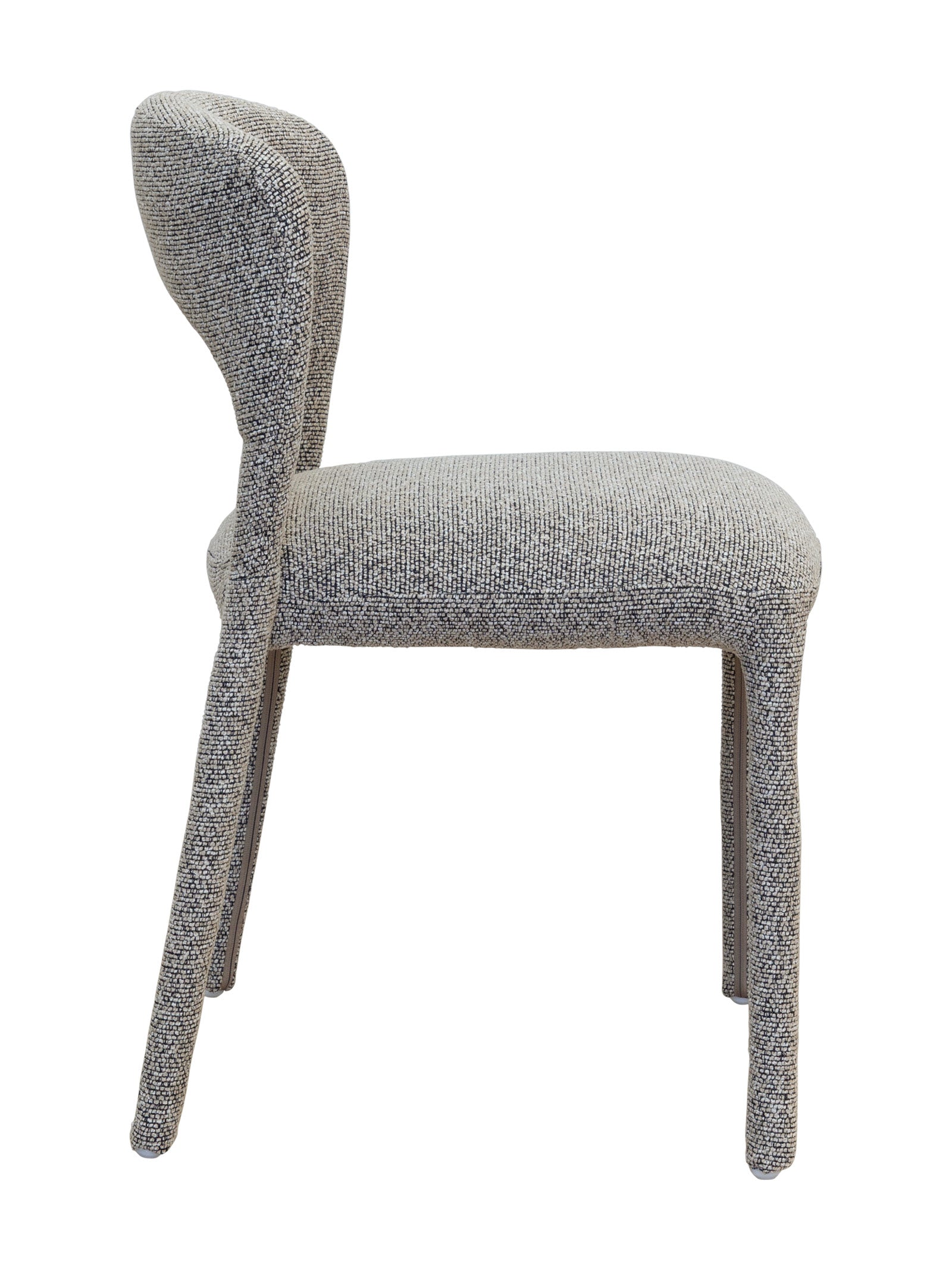 Chaise de salle à manger moderne en tissu