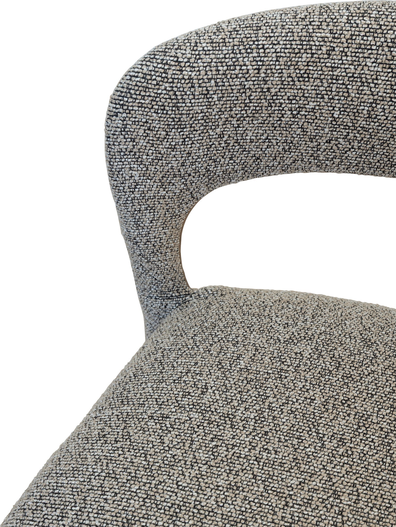 Chaise de salle à manger en tissu moderne