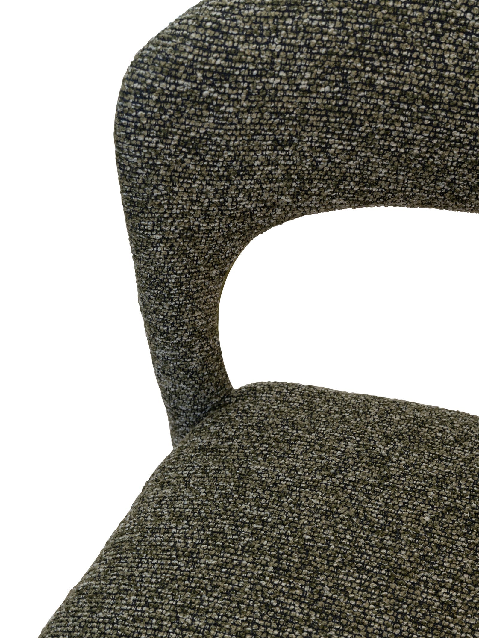 Chaise de salle à manger moderne en tissu