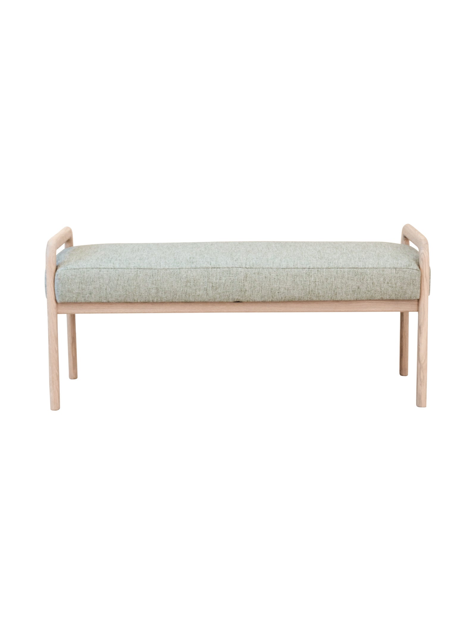 Banc en chêne du milieu du siècle