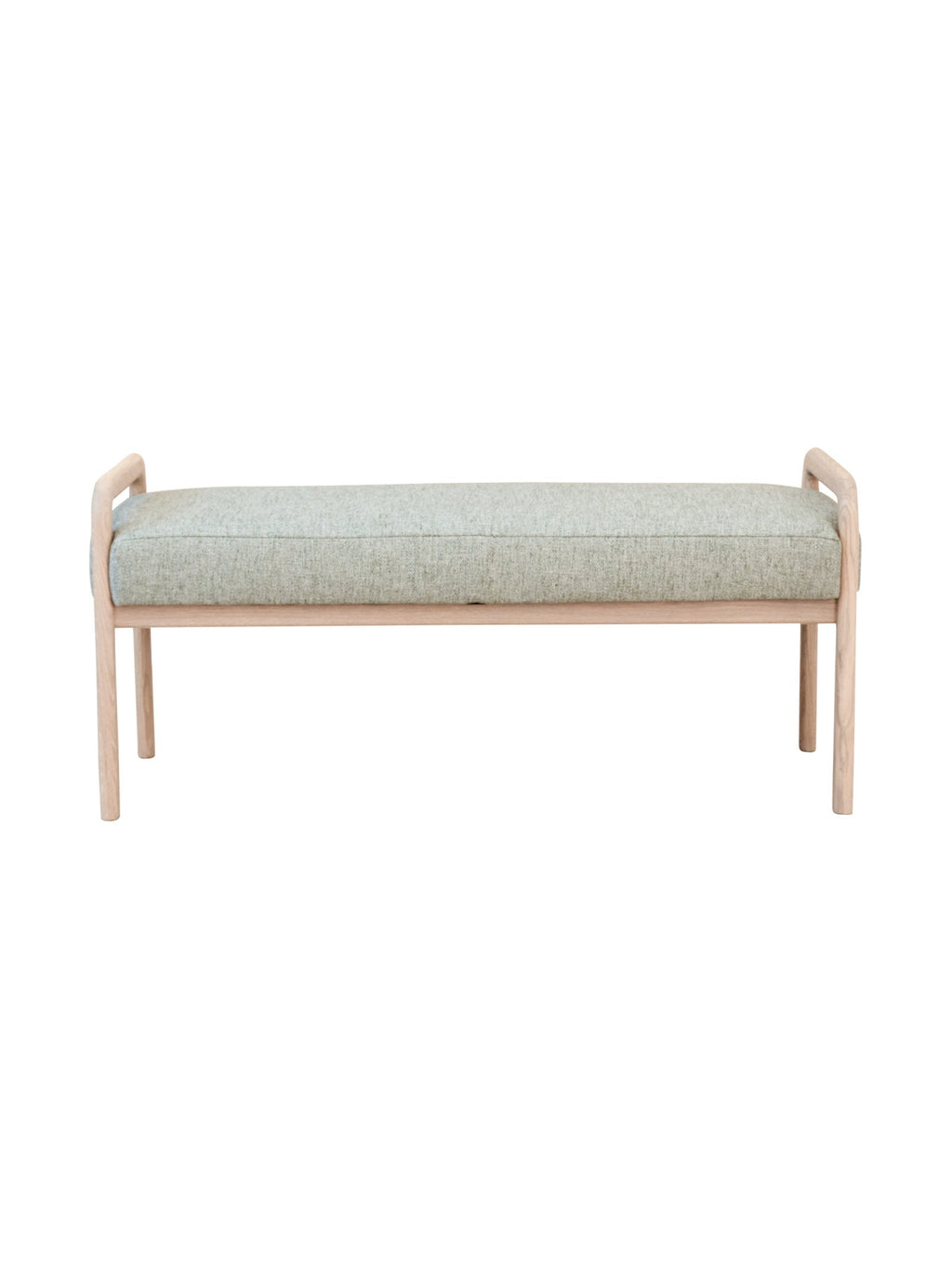Banc en chêne du milieu du siècle