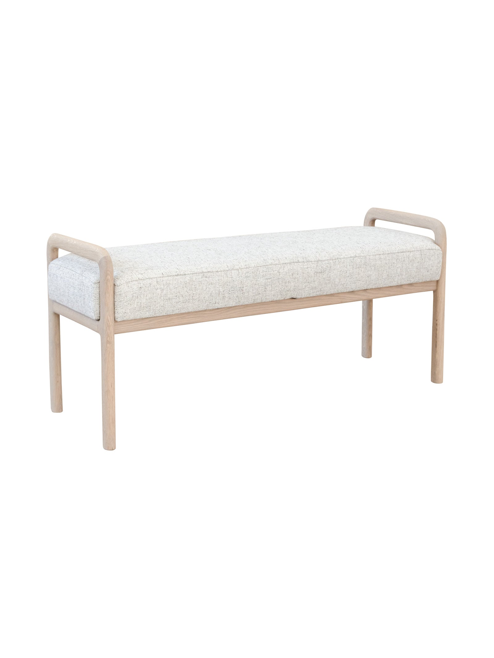 Banc en chêne du milieu du siècle