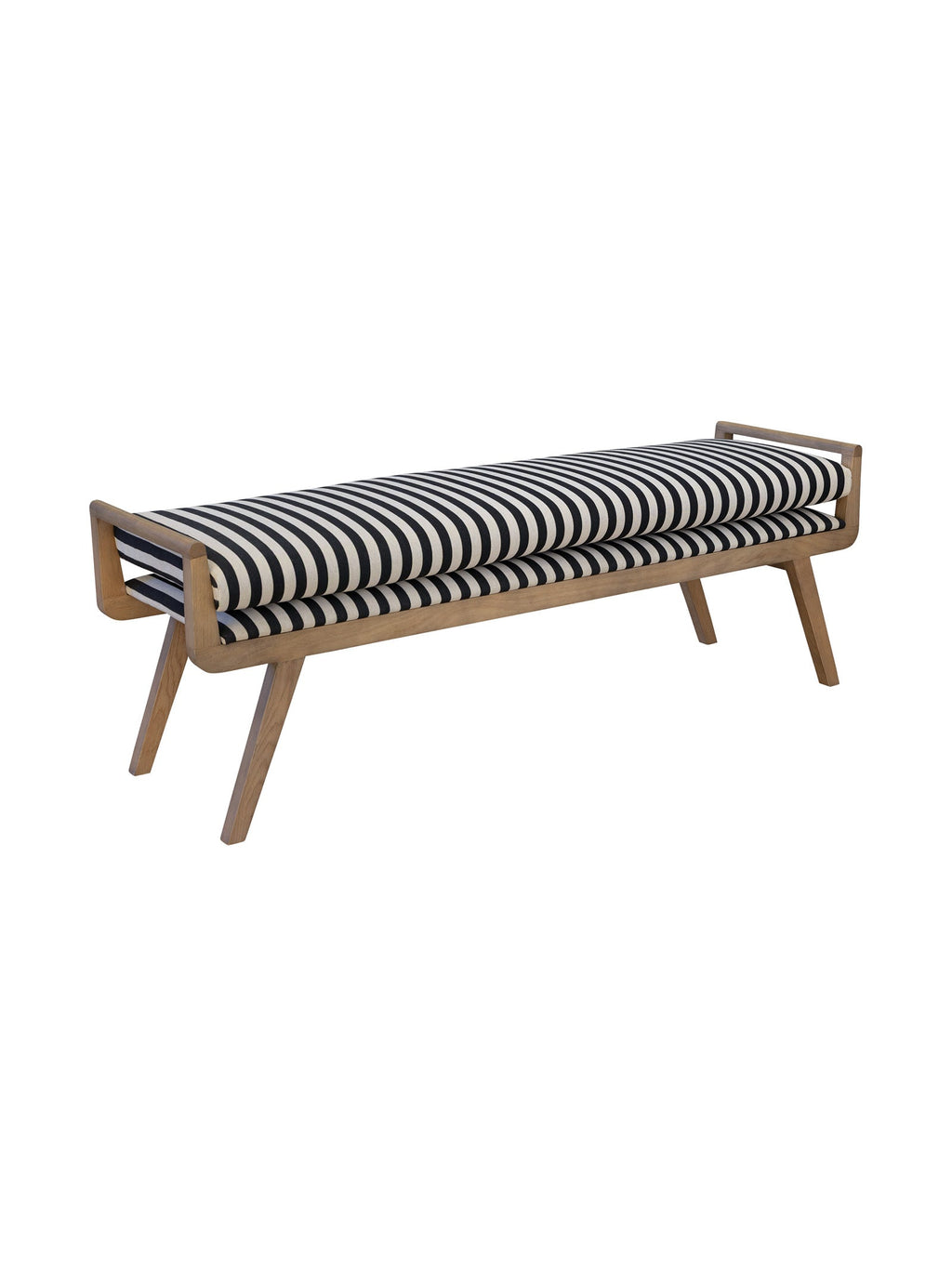 Banc contemporain en chêne massif