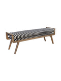 Banc contemporain en chêne massif