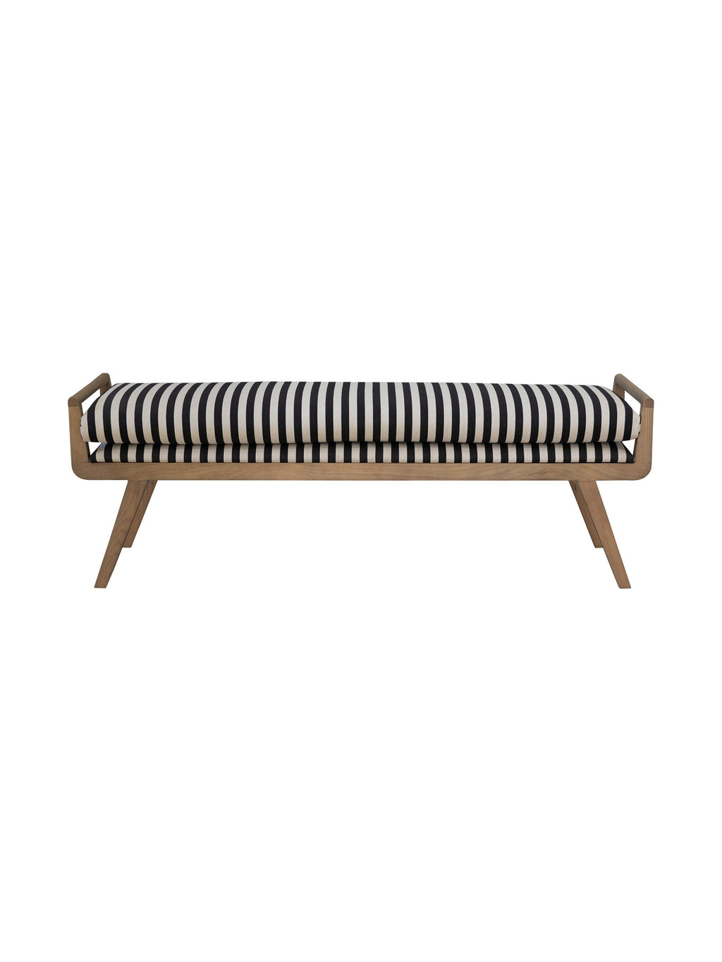 Banc contemporain en chêne massif