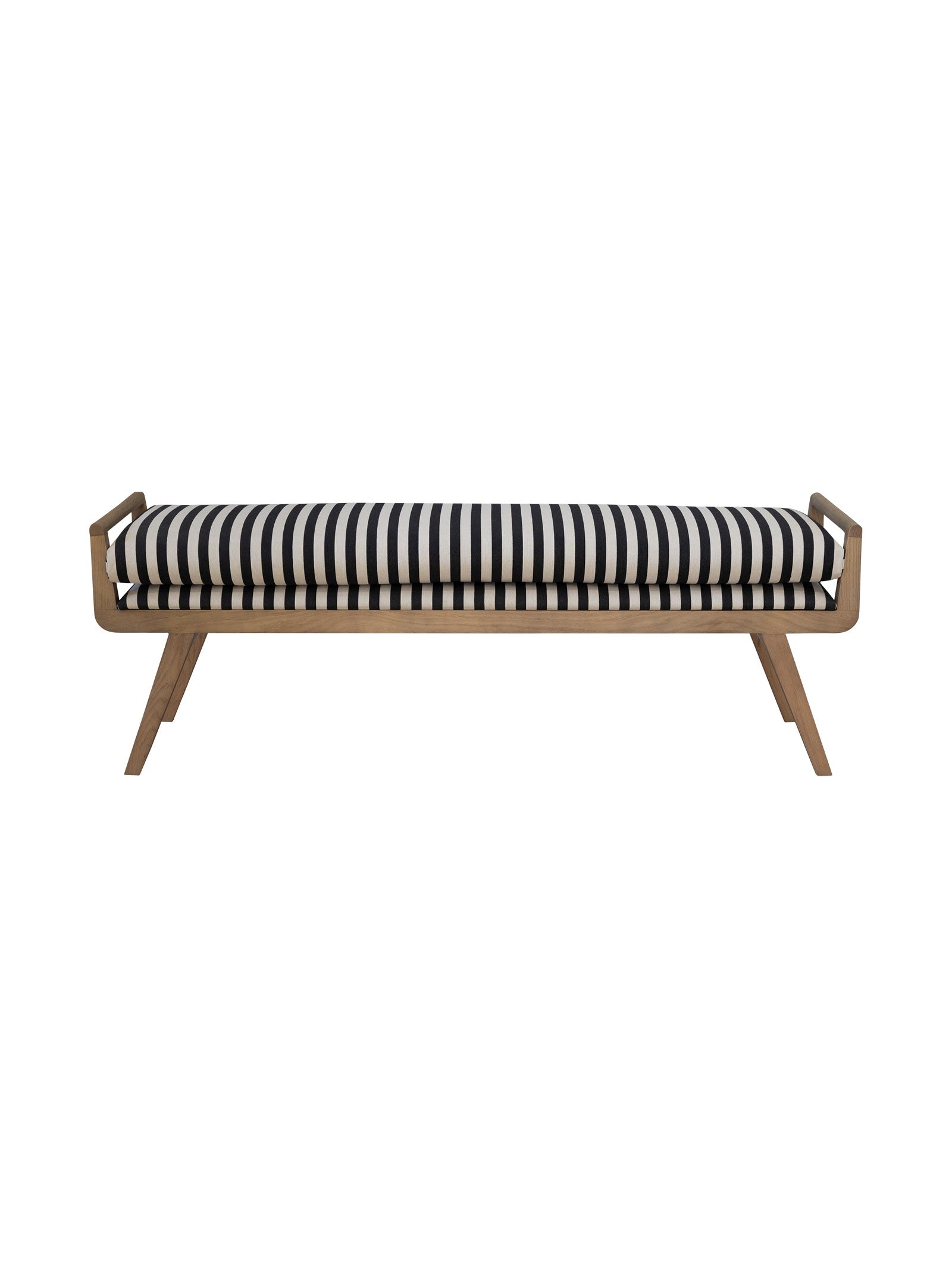 Banc contemporain en chêne massif