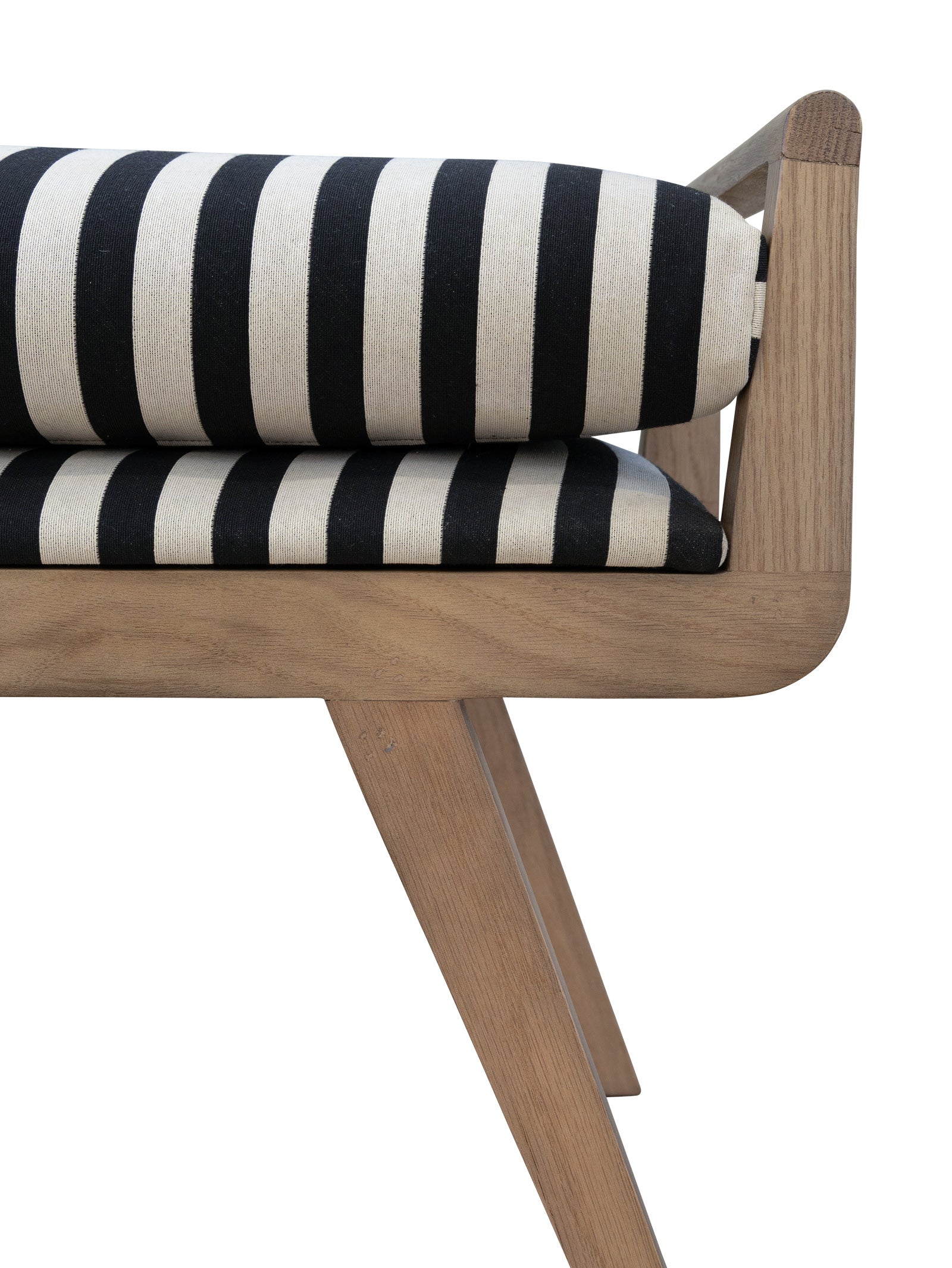Banc contemporain en chêne massif