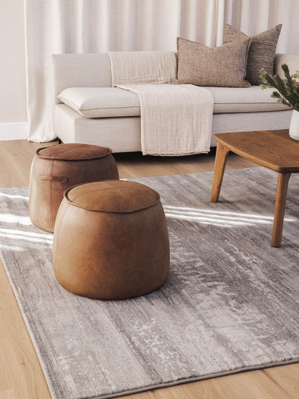 Tabouret en tissu moderne