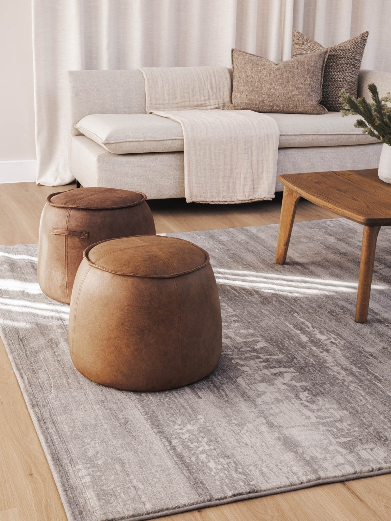 Tabouret en tissu moderne