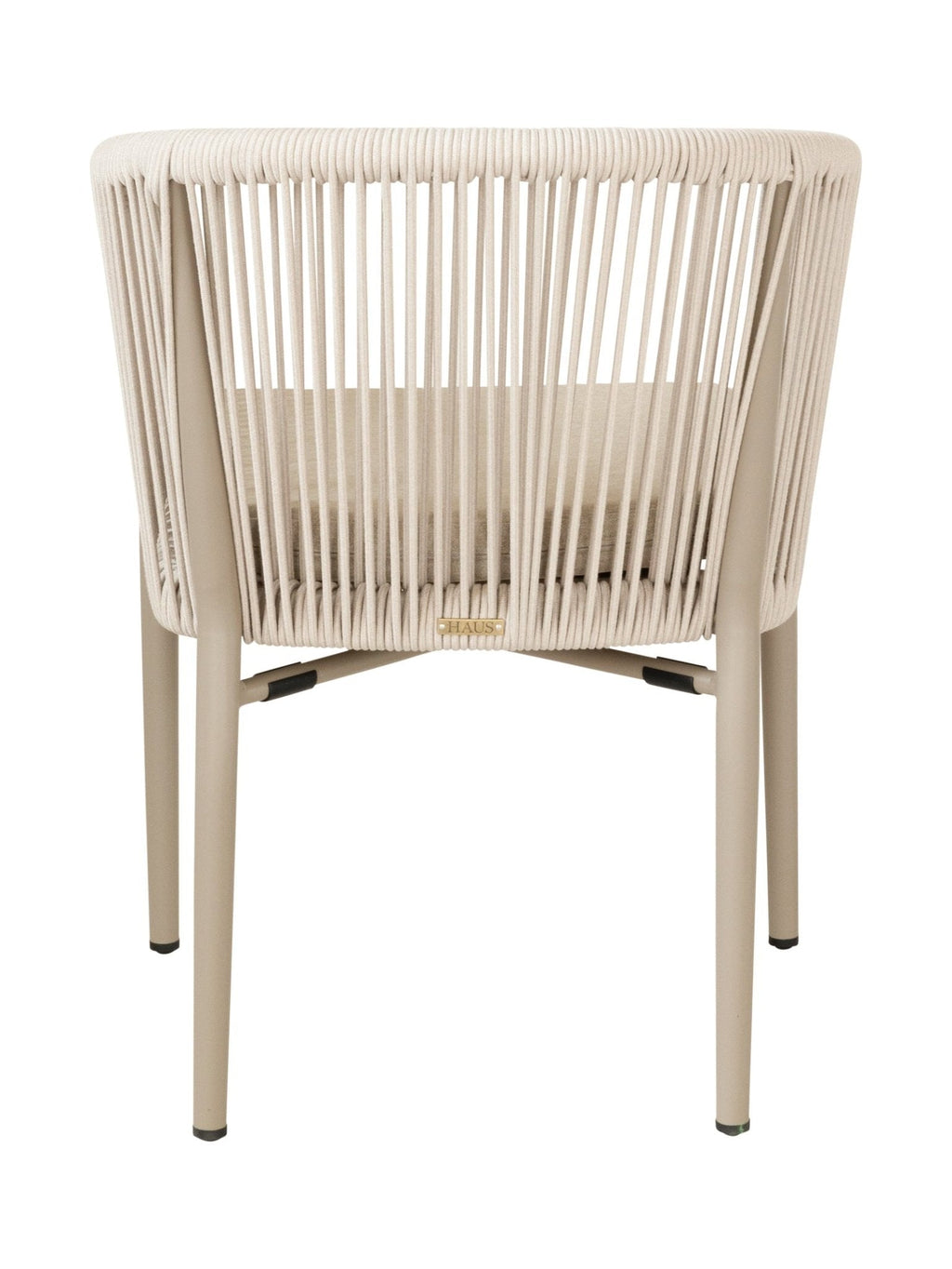 Chaise de salle à manger en aluminium pour terrasse