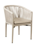 Chaise de salle à manger en aluminium pour patio
